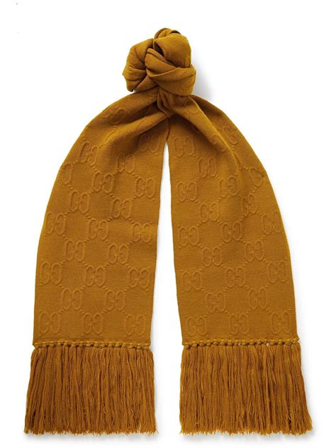 gucci fringe logo scarf|gucci scarf unisex.